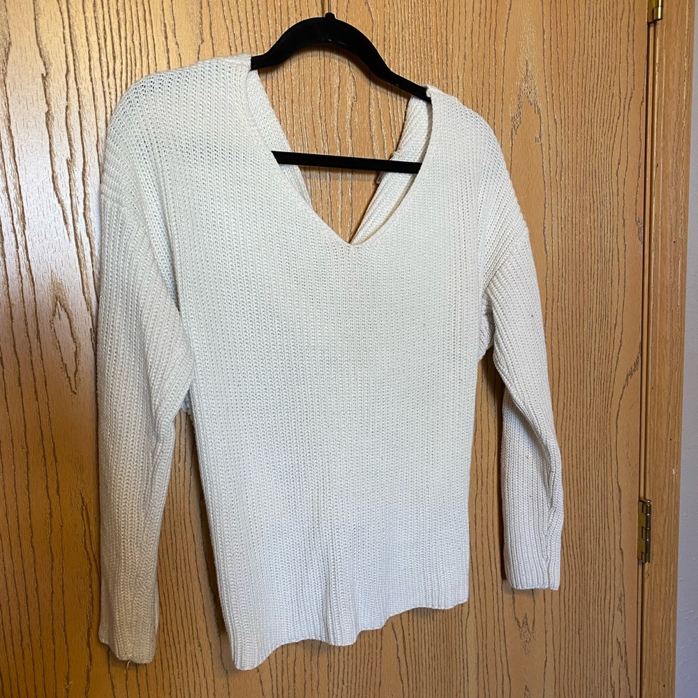 Knotted back sweater